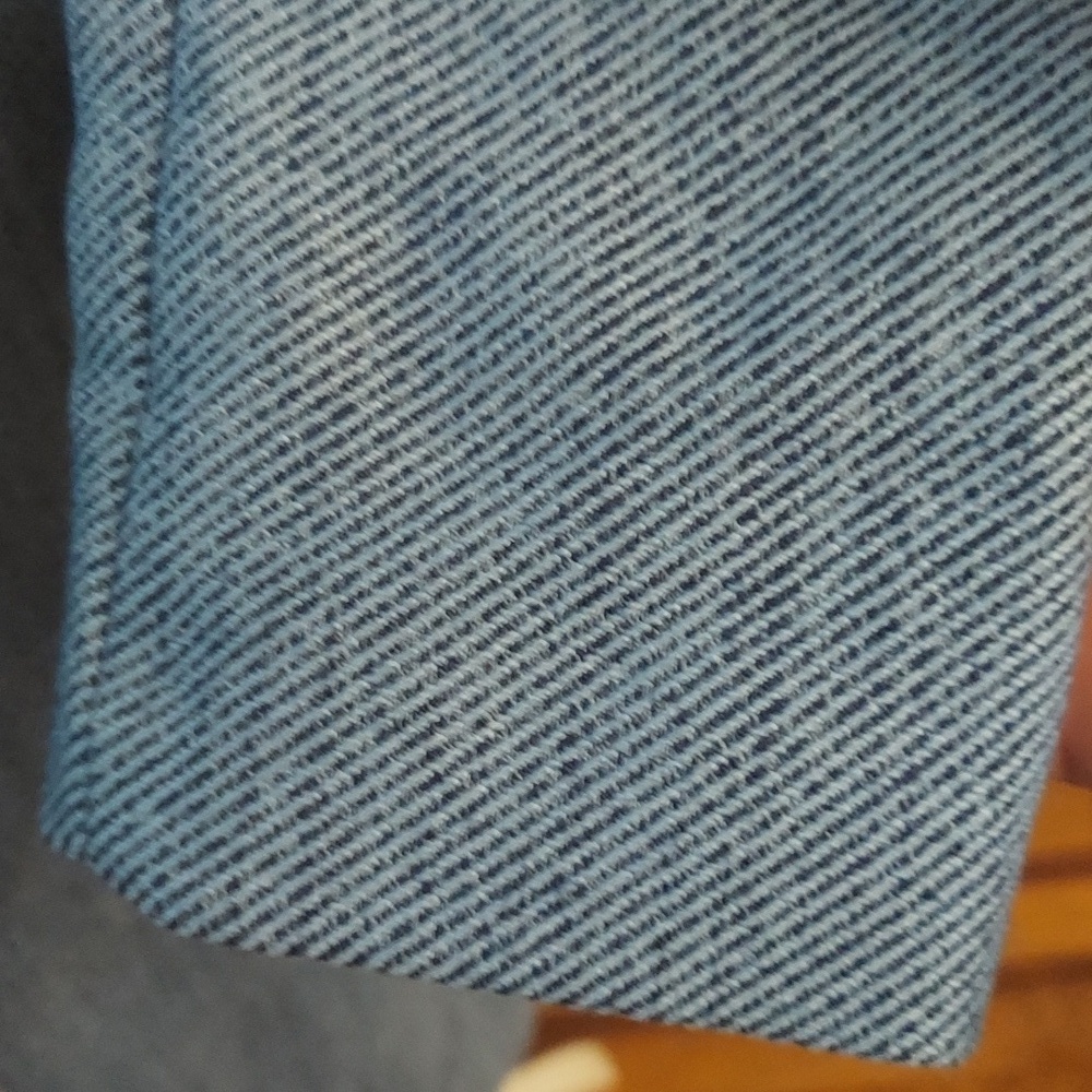 CHICOS Elongated Indigo Open Front Longline Blazer Jacket - Picture 8 of 12